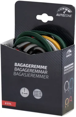 Autozone Bagasjestropp med kroker - 8 stk. | Tilhengertilbehør