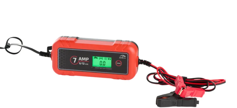 Autozone Batterilader 7A/6-12 V - | Bilbatterier, El-Ladere & Ladekabler