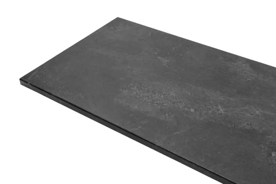 Benkeplate svart betong 28 mm x 61 x 300 cm | Benkeplater