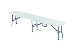 Sunlife Benk sammenleggbar 184 cm hvit - ® | Hagebenker