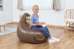 Bestway Cozy Critters oppblåsbar stol – ape | Sesongavslutning|Telt & Campingmøbler