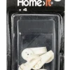 Home it Betongkroker str. L - hvit | Knagger & Knaggrekker