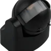 Elworks Bevegelsesensor 180° svart IP44 | Sensorer