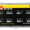 Bitssett med 80 deler | Bor & Bits