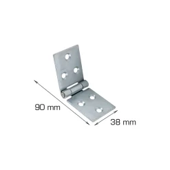 Home it Bladhengsel 38 x 90 mm - 2 stk. | Grep & Hengsler