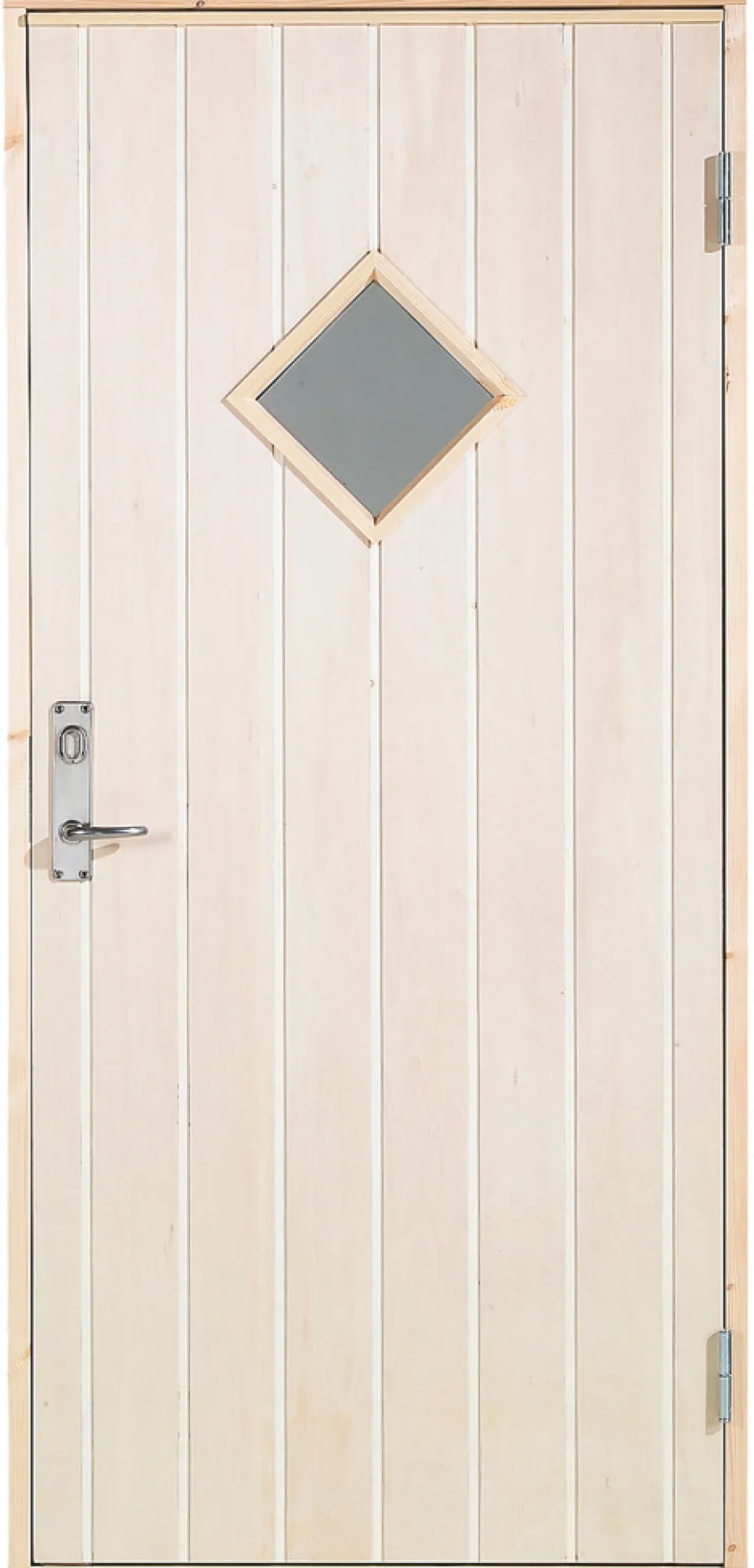 Boddør med vindu venstrehengt 94,8 x 205 cm | Dører & Karmer