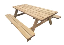Bord/benkesett i 42 mm brunimpregnert furu | Sesongavslutning|Benkesett