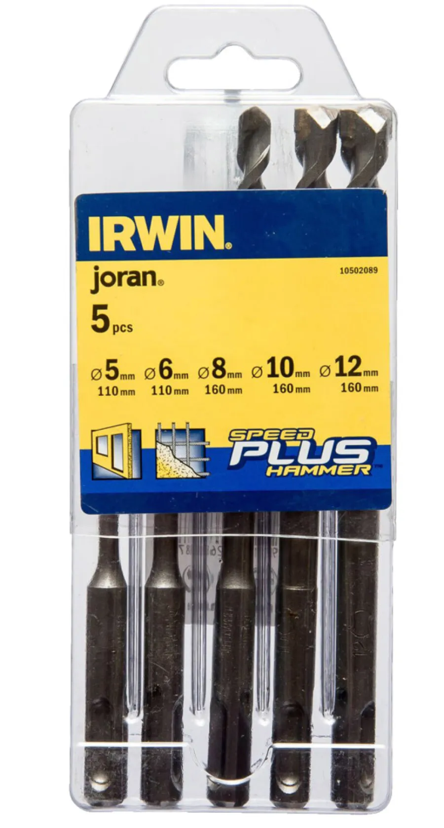 Irwin Bor SDS plus sett med 5 deler | Bor & Bits