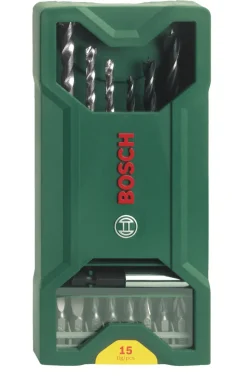 Bosch X-Line bor- og bitssett 15 deler | Bor & Bits