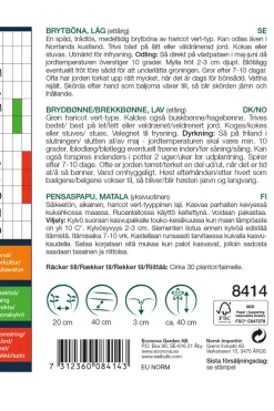 Weibulls Brekkbønne, lav 'Provider' | Frø