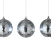 Stemning Discokule 3 x 6 LED hvitt lys Ø10 cm 3-pk. | Pynt & Festutstyr