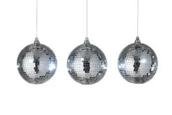 Stemning Discokule 3 x 6 LED hvitt lys Ø10 cm 3-pk. | Pynt & Festutstyr