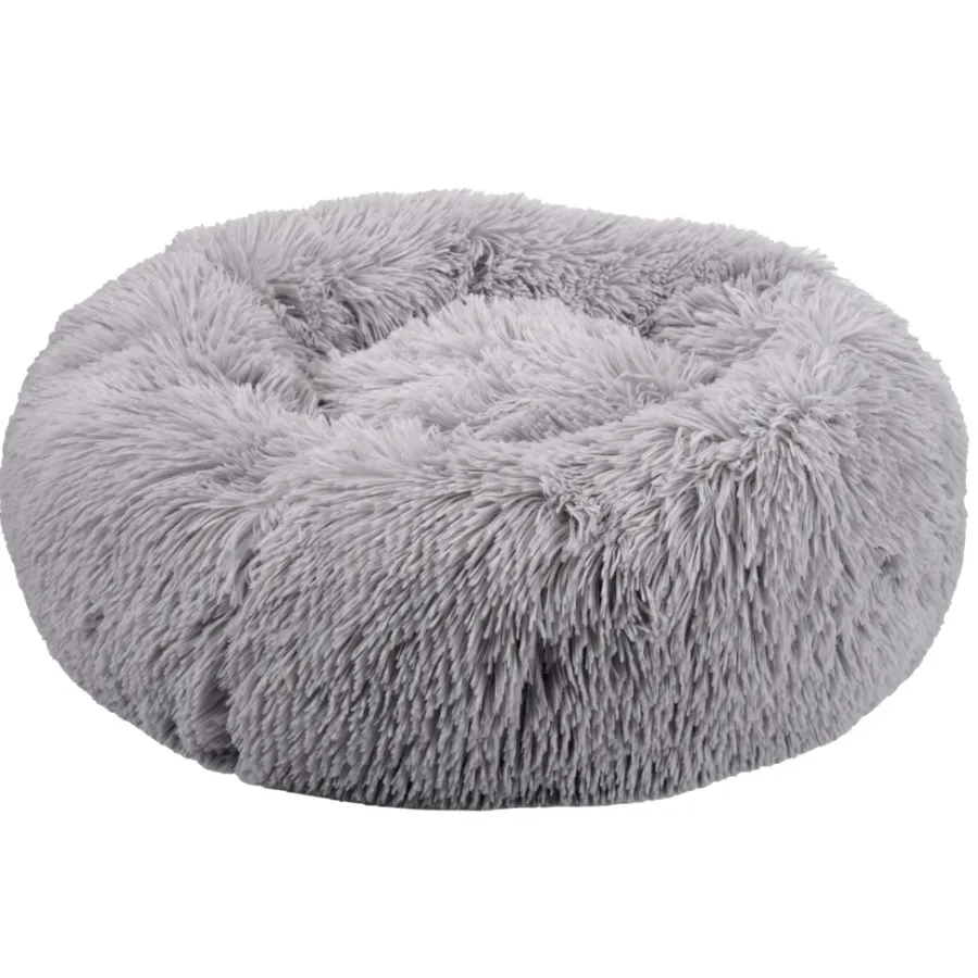 Petzone Donut hundeseng lys grå Ø60 cm | Hunde- Og Katteartikler