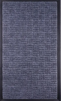 Dørmatte grå kunststoff 45 x 75 cm | Dørmatter