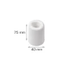Home it Dørstopper Ø40 x H75 mm hvit plast | Dørstoppere