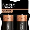 Duracell Plus D alkaliske batterier 2-pk. | Batterier