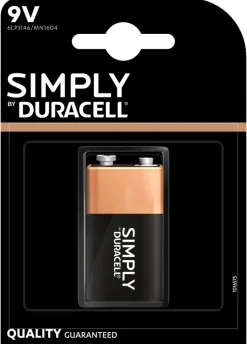 Duracell Plus 9 V alkalisk batteri 1-pk. | Batterier