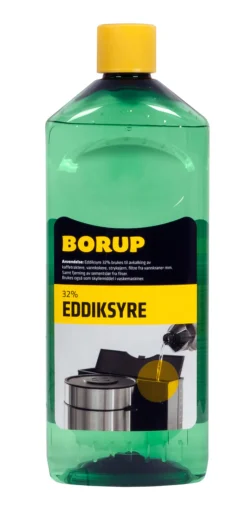 Borup Eddiksyre 32 % 1 liter | Øvrige Kjemikalier