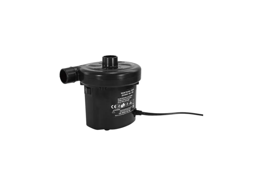 Sunlife Elektrisk luftpumpe m/3 munnstykker – ® | Luftmadrasser & Pumper
