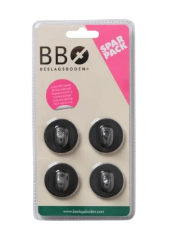 Beslagsboden Enkel krok Ø30 mm 4-pk. - matt svart | Knagger & Knaggrekker|Tilbehør Til Badet