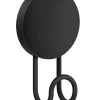 Beslagsboden Enkel krok Ø55 mm- svart | Håndkleholdere|Knagger & Knaggrekker