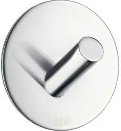 Beslagsboden Enkel krok selvklebende Ø48 mm - krom | Håndkleholdere|Knagger & Knaggrekker