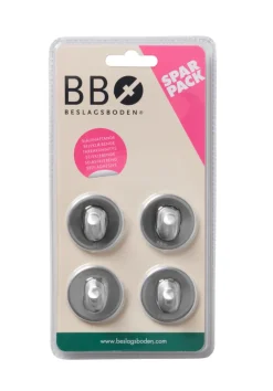 Beslagsboden Enkel krok selvklebende Ø30 mm 4-pk. - krom | Håndkleholdere|Knagger & Knaggrekker