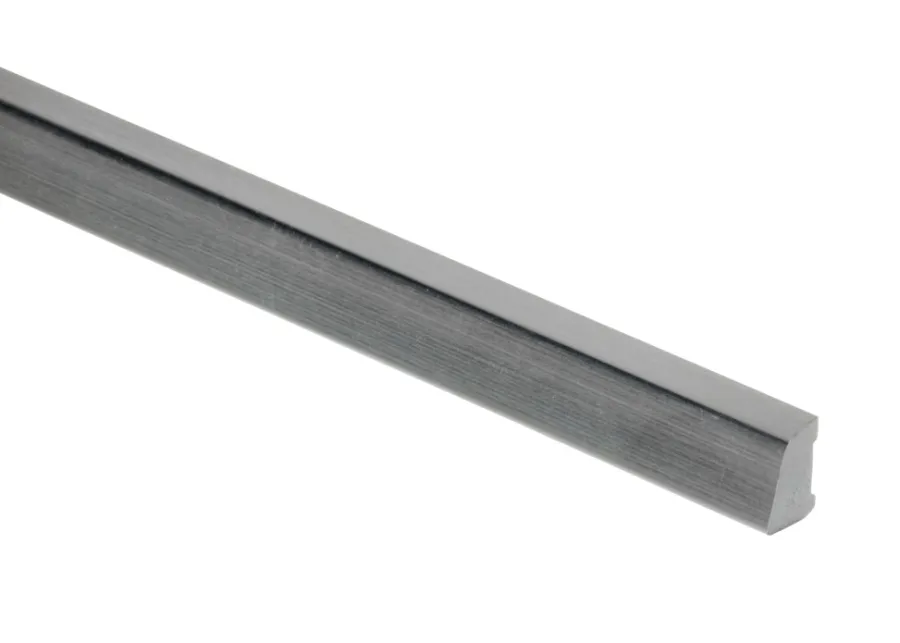 Hornbaek Feielist plast koksgrå - 10 x 16 x 3000 mm | Lister