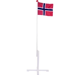 Flaggstang med norsk flagg 1,6 meter | Flagg & Tilbehør Til Flaggstang