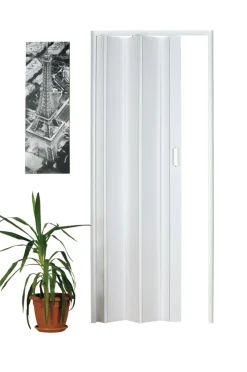 Foldedør i hvit PVC | Dører & Karmer