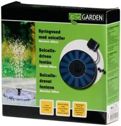 Garden Fontene med solcelle Ø - ® | Lys & Hagedekorasjoner