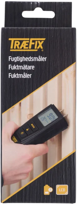 Træfix Fuktmåler med LCD-display | Måleverktøy