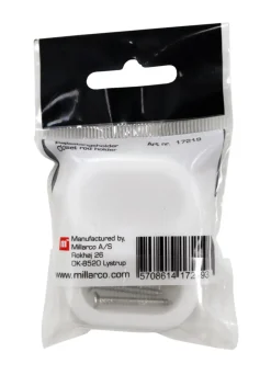 Garderobestangholder oval 2 stk. | Knagger & Knaggrekker|Garderobeinnredning
