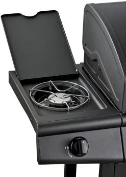 Grillexpert Gassgrill 3 brennere og sidebrenner svart - | Gassgrill