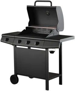 Grillexpert Gassgrill 3 brennere og sidebrenner svart - | Gassgrill