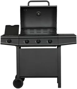 Grillexpert Gassgrill 3 brennere og sidebrenner svart - | Gassgrill
