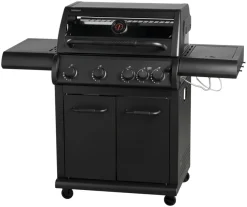 Grillexpert Gassgrill med 4 brennere og sidebrennere – | Gassgrill