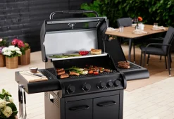 Grillexpert Gassgrill med 4 brennere og sidebrennere – | Gassgrill