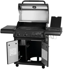 Grillexpert Gassgrill med 4 brennere og sidebrennere – | Gassgrill