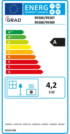 Grad Gassovn 4,2 kW - | Gass- & Parafinovner
