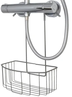Geyser ® dusjkurv matt grå m/bøyleoppheng | Tilbehør Til Badet