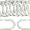 Geyser ® forhengsringer hvit 12 stk. | Dusjforheng