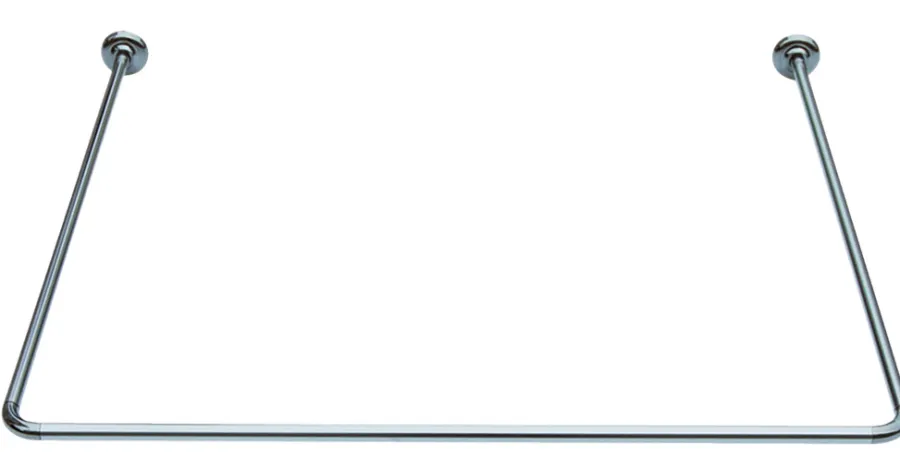 Geyser ® forhengsstang U-form 90 x 90 x 90 cm stål | Dusjforheng