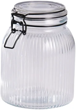 DAY Glasskrukke riflet 1,4 liter - | Oppbevaringsglass