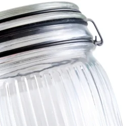 DAY Glasskrukke riflet 0,5 liter - | Oppbevaringsglass