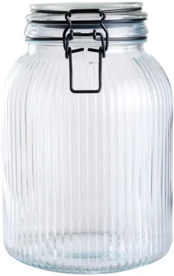 DAY Glasskrukke riflet 1,9 liter - | Oppbevaringsglass