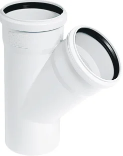 Grenrør hvit PP 32 x 32 x 45 gr | Avløpsrør