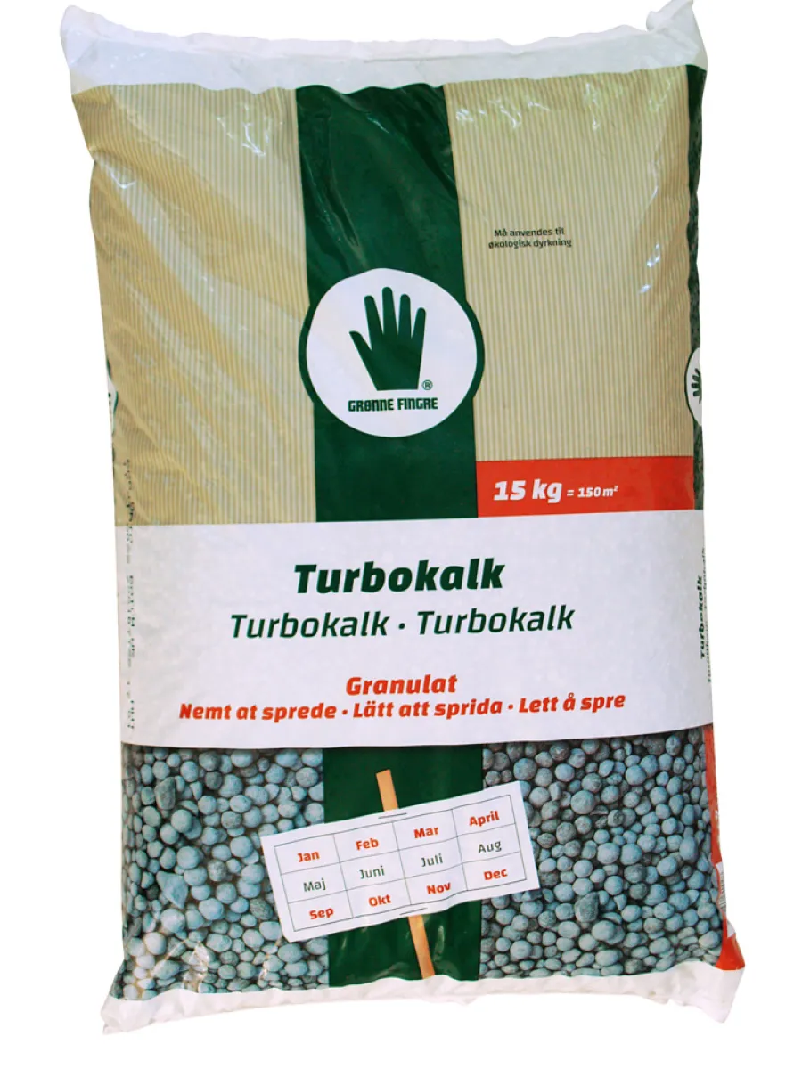 Grønne Fingre® Grønne Fingre turbokalk 15 kg | Gjødsel