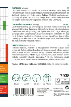 Weibulls Grønnkål 'Westlandse Herfst' | Frø