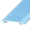 Gulvprofil børstet stål - 2,1 x 31 mm x 0,9 m | Profillister